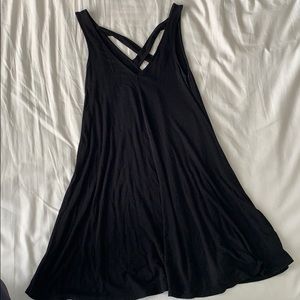 Black mini dress